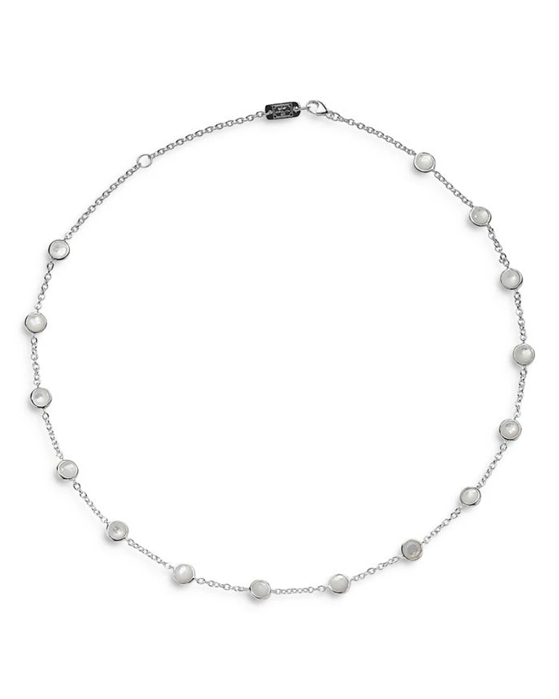 Sterling Silver Lollipop® Mother of Pearl Station Necklace, 16"