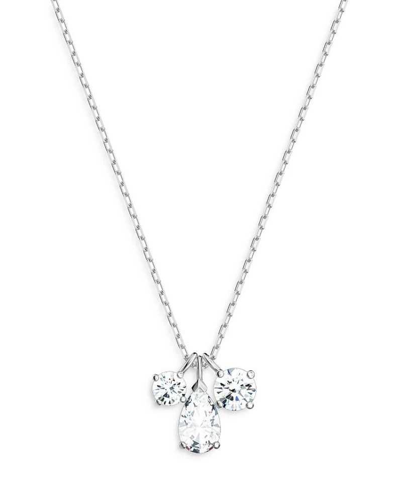 Mesmera Three Stone Pendant Necklace, 15.6"