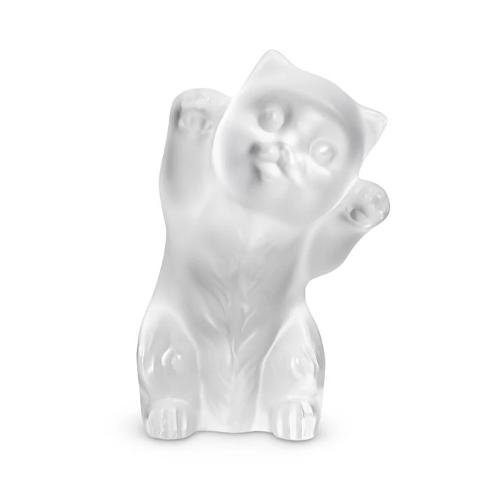 Limited Edition Crystal Kitten Clear Figure