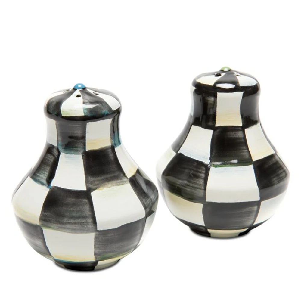 Courtly Check® Enamel Salt & Pepper Shakers