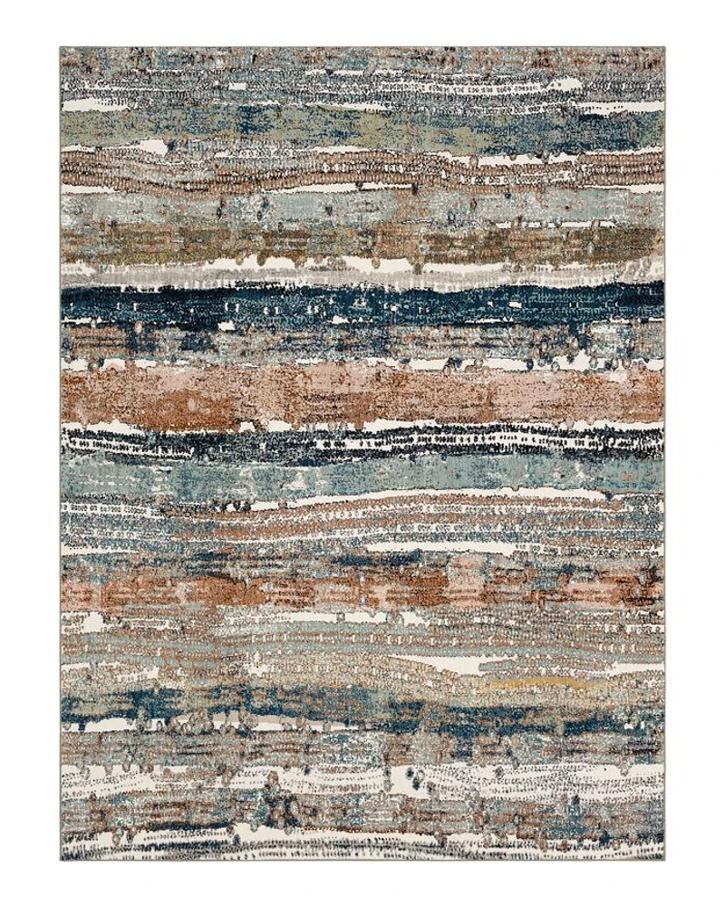 Epiphany Colorful Waves Area Rug, 5'3" x 7'10"
