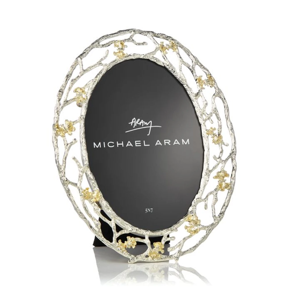 Butterfly Ginkgo Oval Luxe Frame - Exclusive