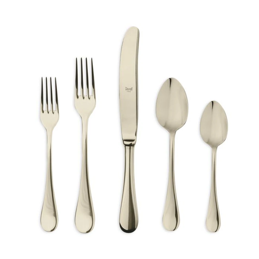 Brescia Champagne 5 Piece Place Setting