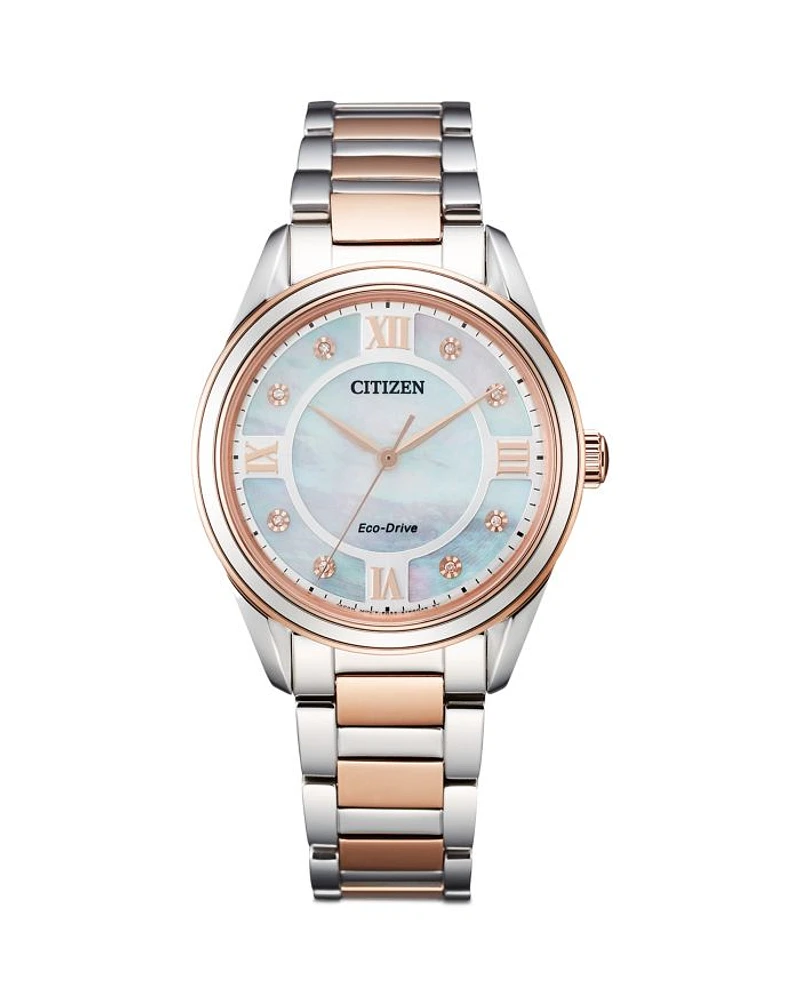 Eco-Drive Arezzo Watch, 32mm