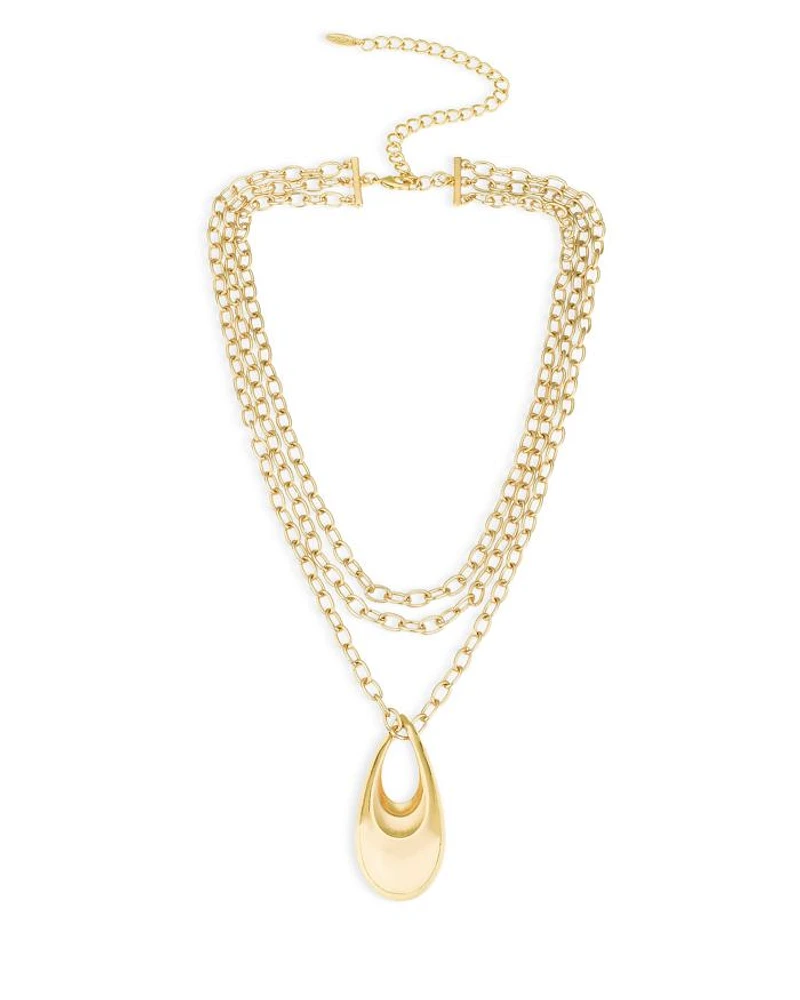 Infinity Layered Pendant Necklace, 15"-22"