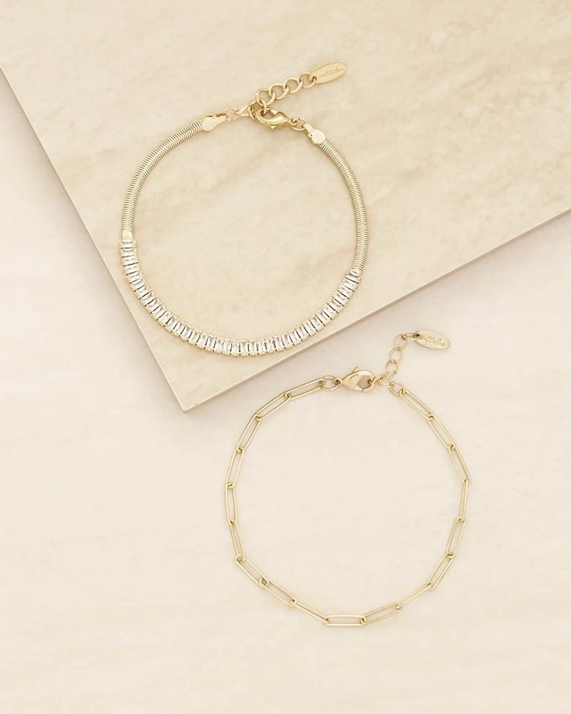 Links & Shine Bracelet Set