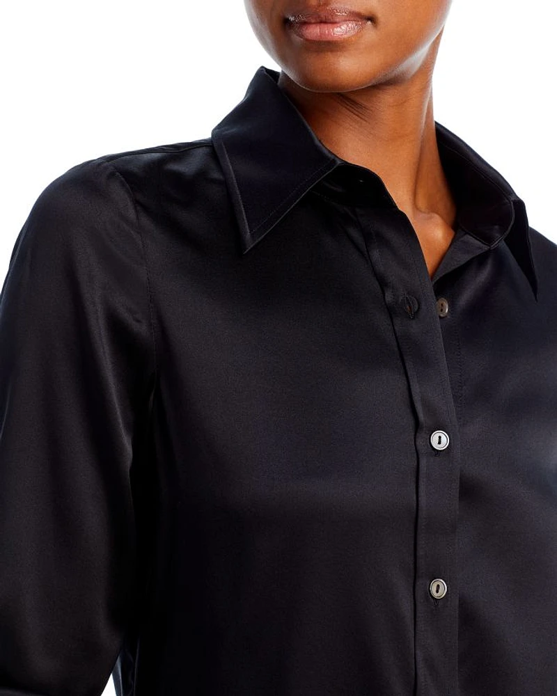 Silk-Blend Victoria Blouse