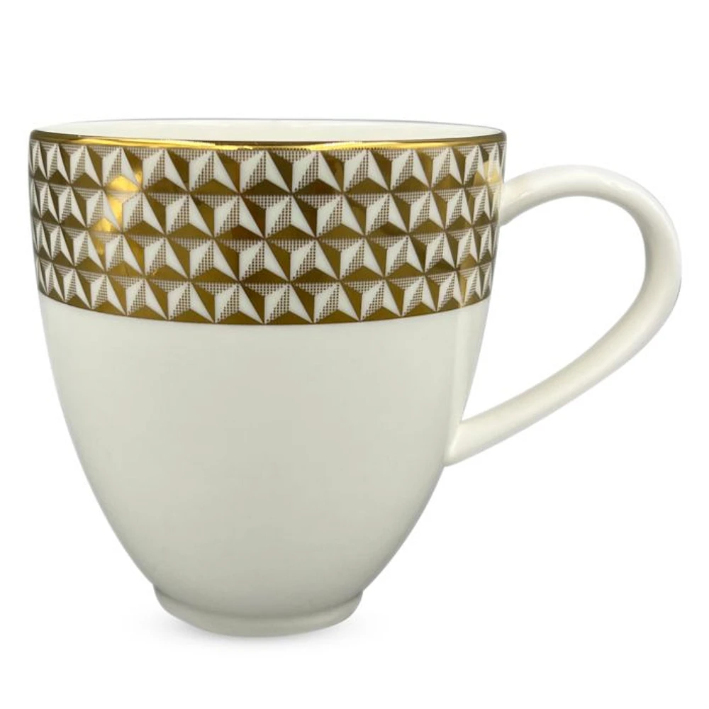 Gem Cut Gold Mug