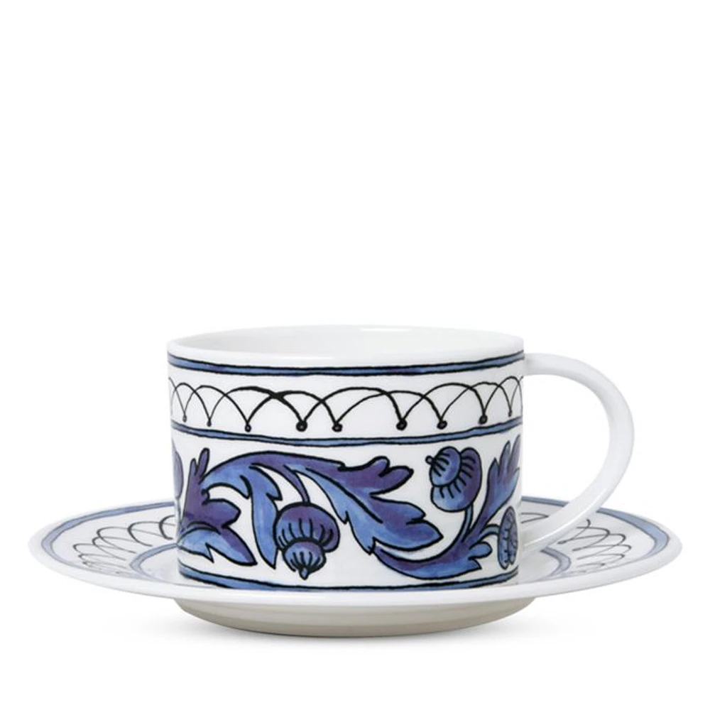 H. Blue Bird Cup and Saucer