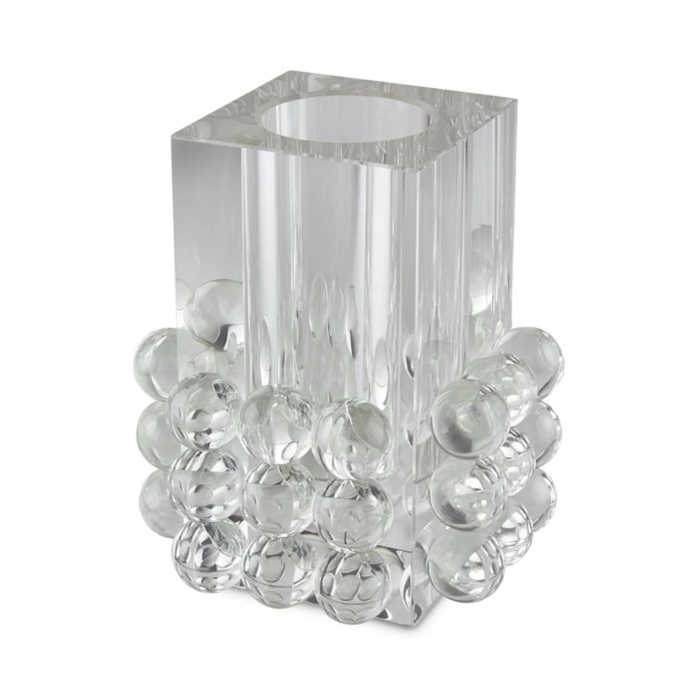Crystal Glass Balls Square Vase