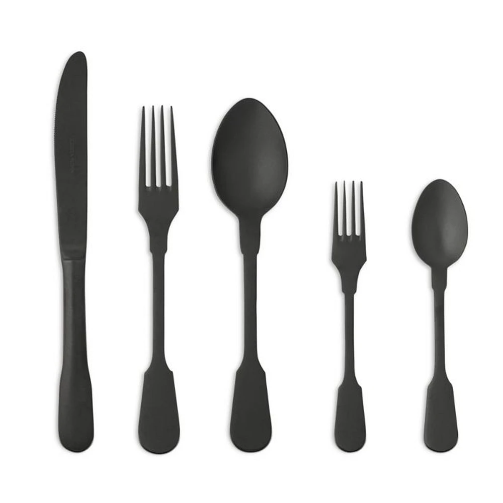 Saga PVD Black 5 Piece Place Setting