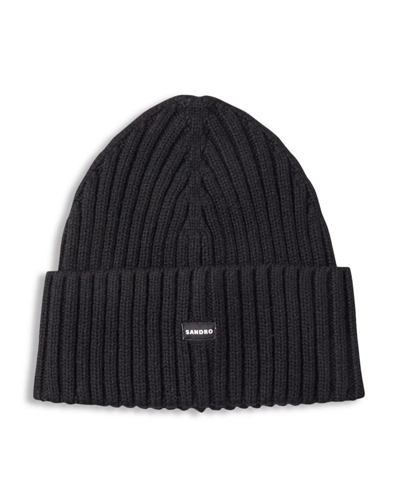 Ribbed Knit Cuffed Beanie