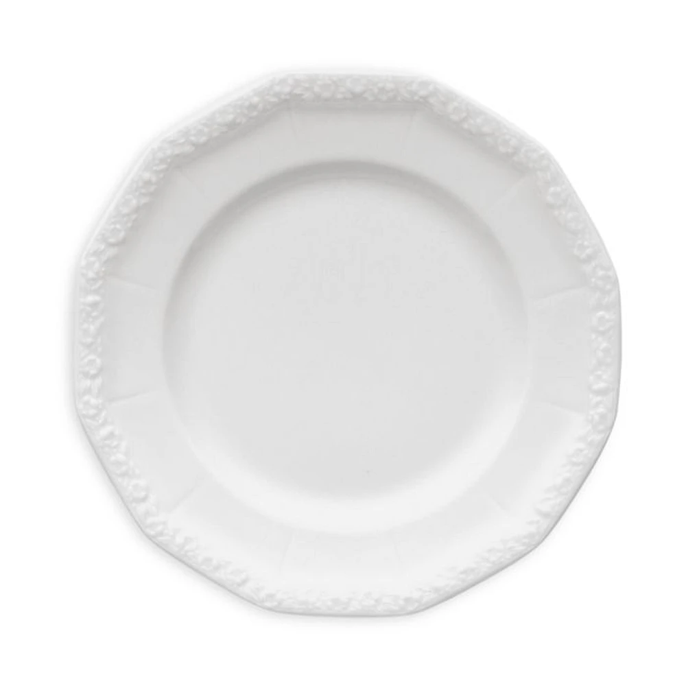 Maria White Salad Dessert Plate