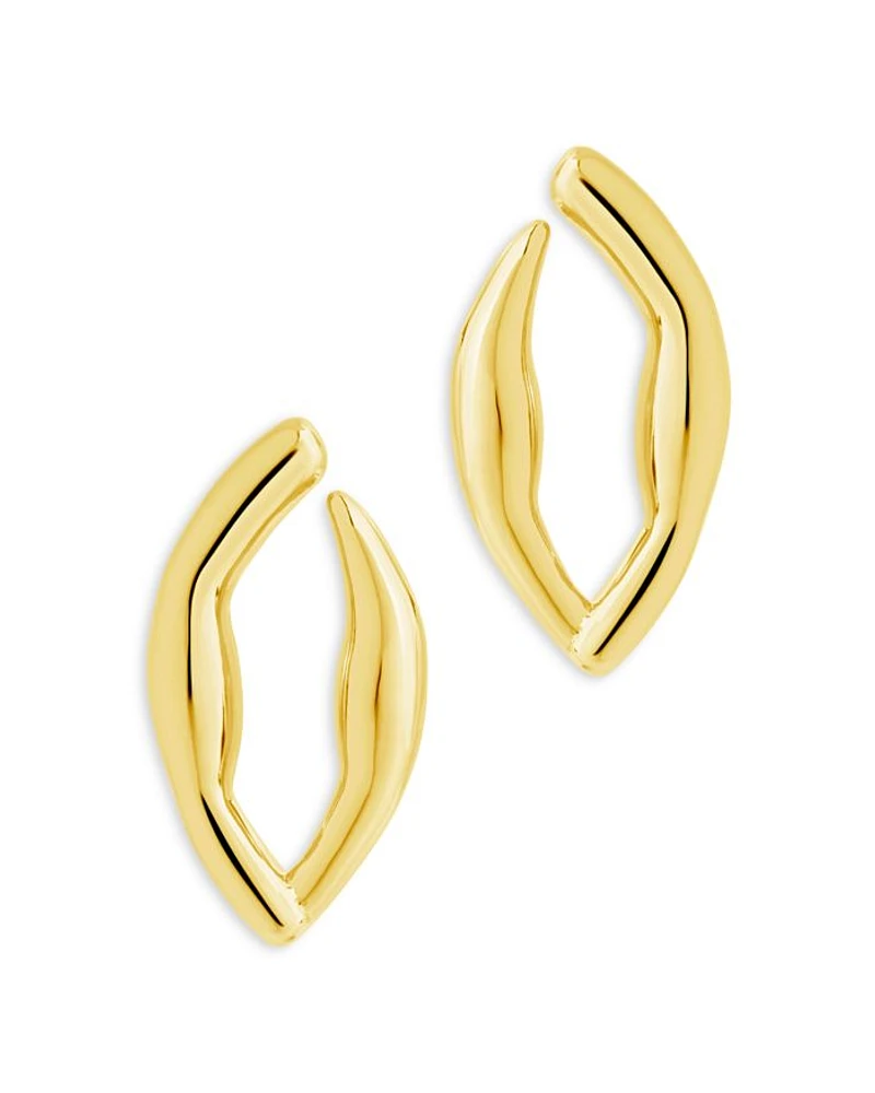 Sharee Stud Earrings in 14K Gold Plated
