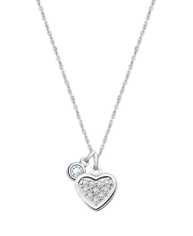 Children's Sterling Silver Oh So Loved Birthstone Girls' 12-14" Necklace