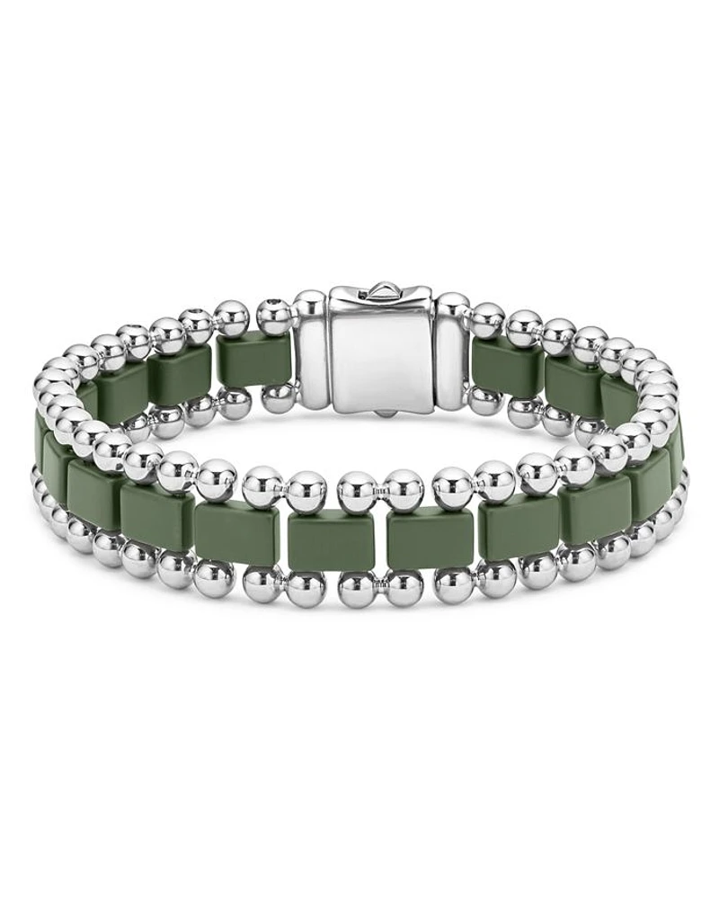 Men's XX Anthem Green & Caviar Beaded Bracelet - Exclusive