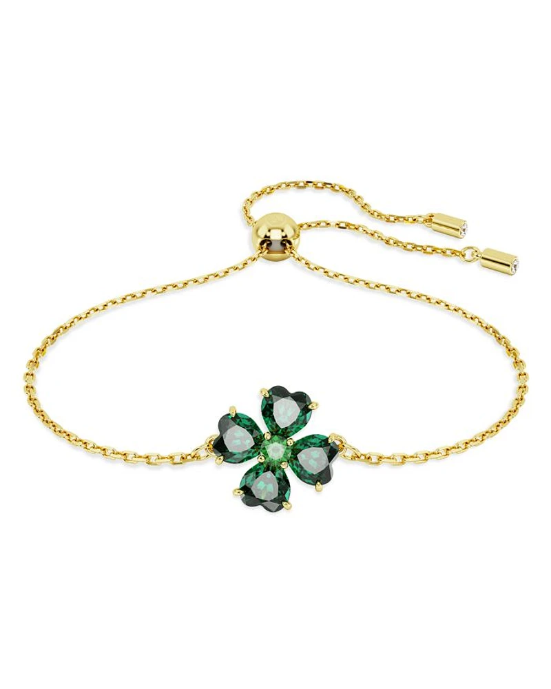 Idyllia Crystal Clover Bolo Bracelet