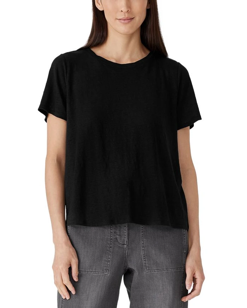 Linen Crewneck Tee