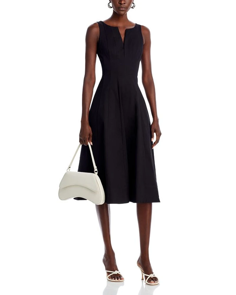 Paneled Midi Dress