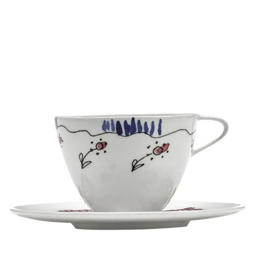 Marni Anemone Milk Small Coffee Cup & Saucer