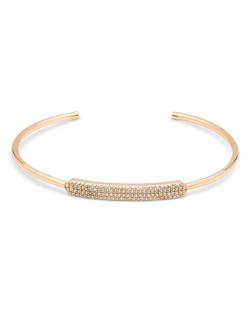 Pavé Dazzle Bar Cuff Bracelet