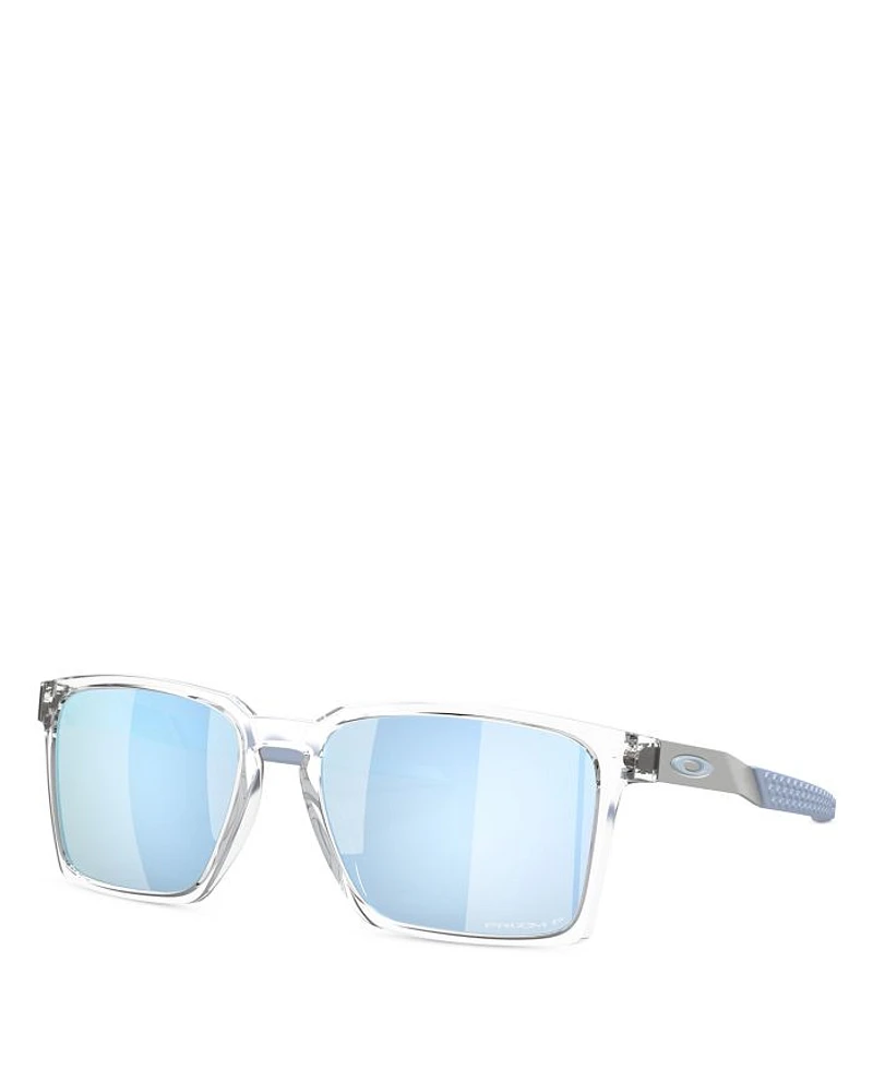 Polarized Rectangular Sunglasses, 56 mm