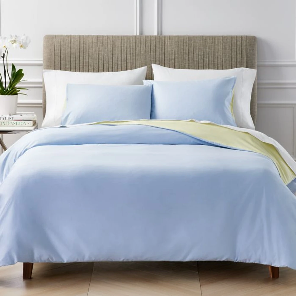 Reversible Egyptian Cotton Duvet Cover Set, Full Queen - Exclusive