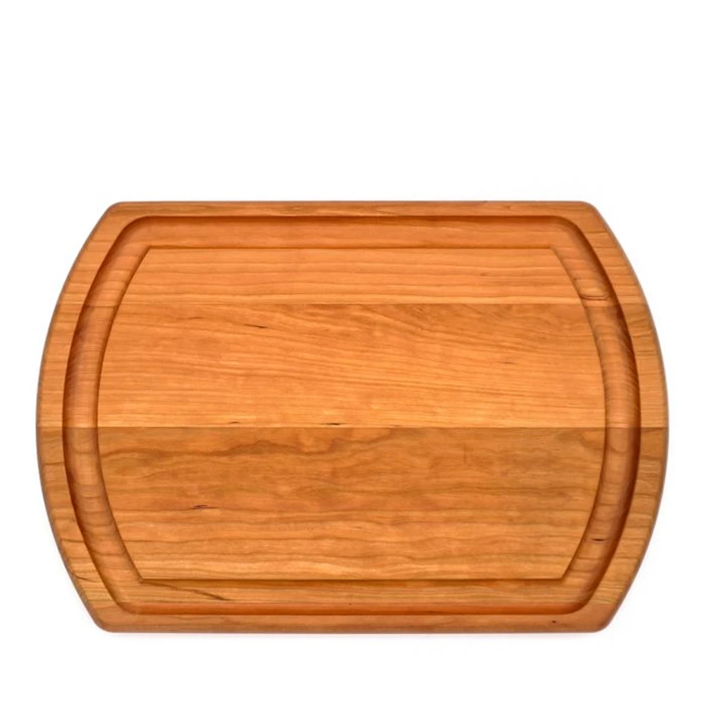 Cherry Wood Reversible Carving Board