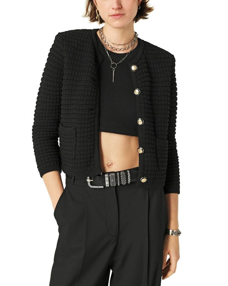 Gaspard Crewneck Cardigan Sweater