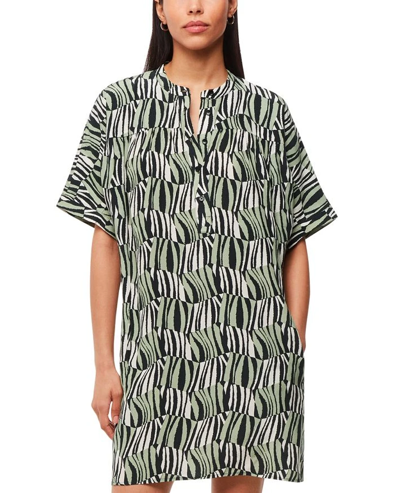 Checkerboard Tiger Print Dress