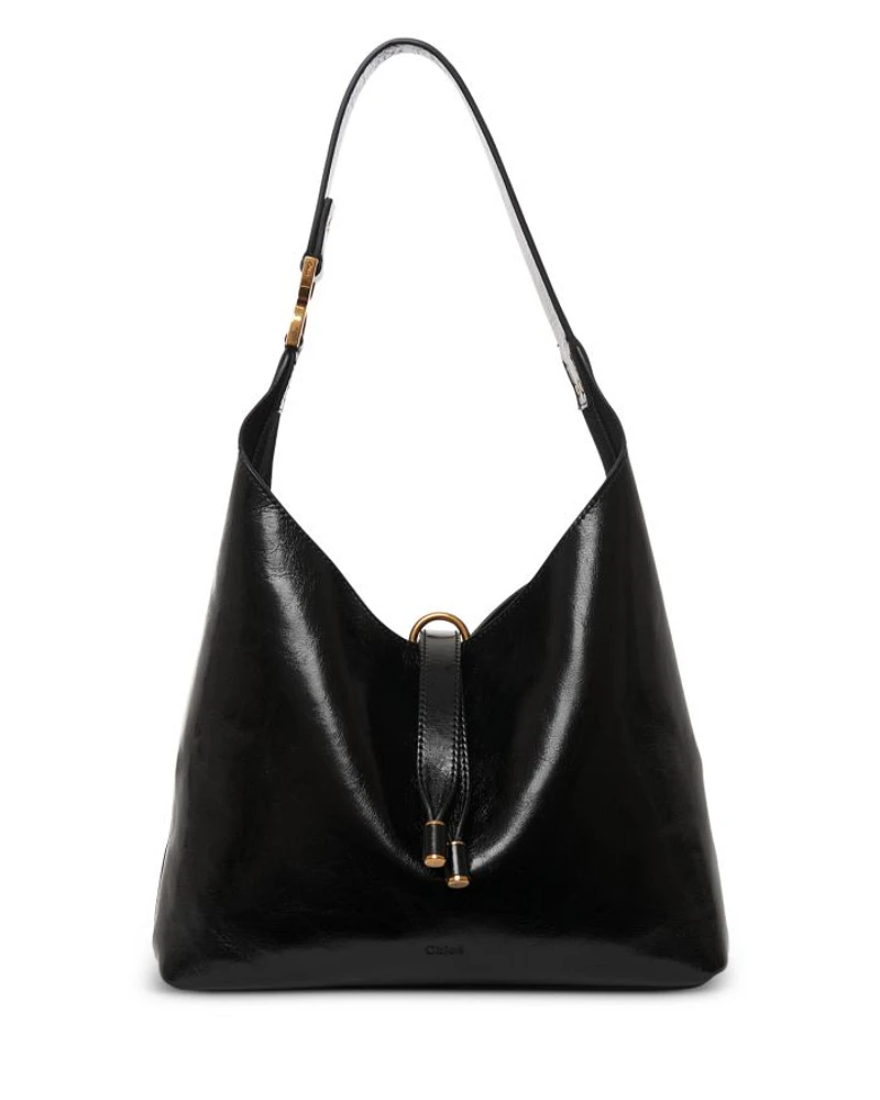 Marcie Small Leather Hobo Bag