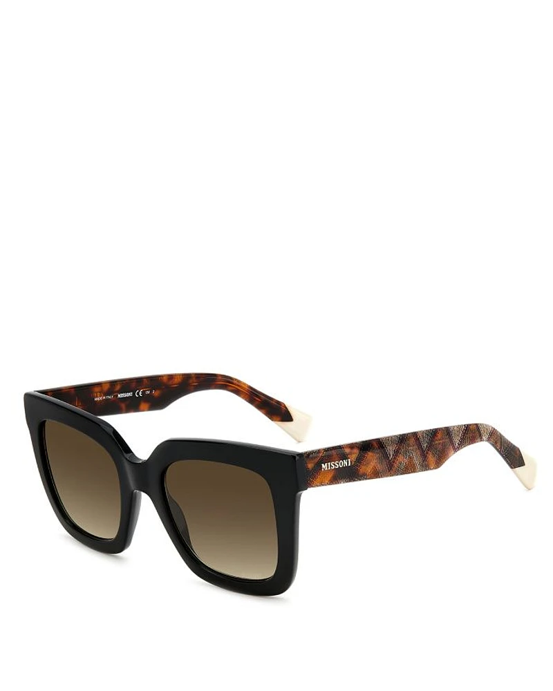 Fabric Eyewear Prescription Compatible Square Sunglasses, 52mm
