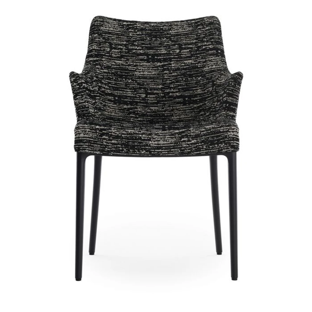 Eleganza Nia Melange Armchair, Black Legs