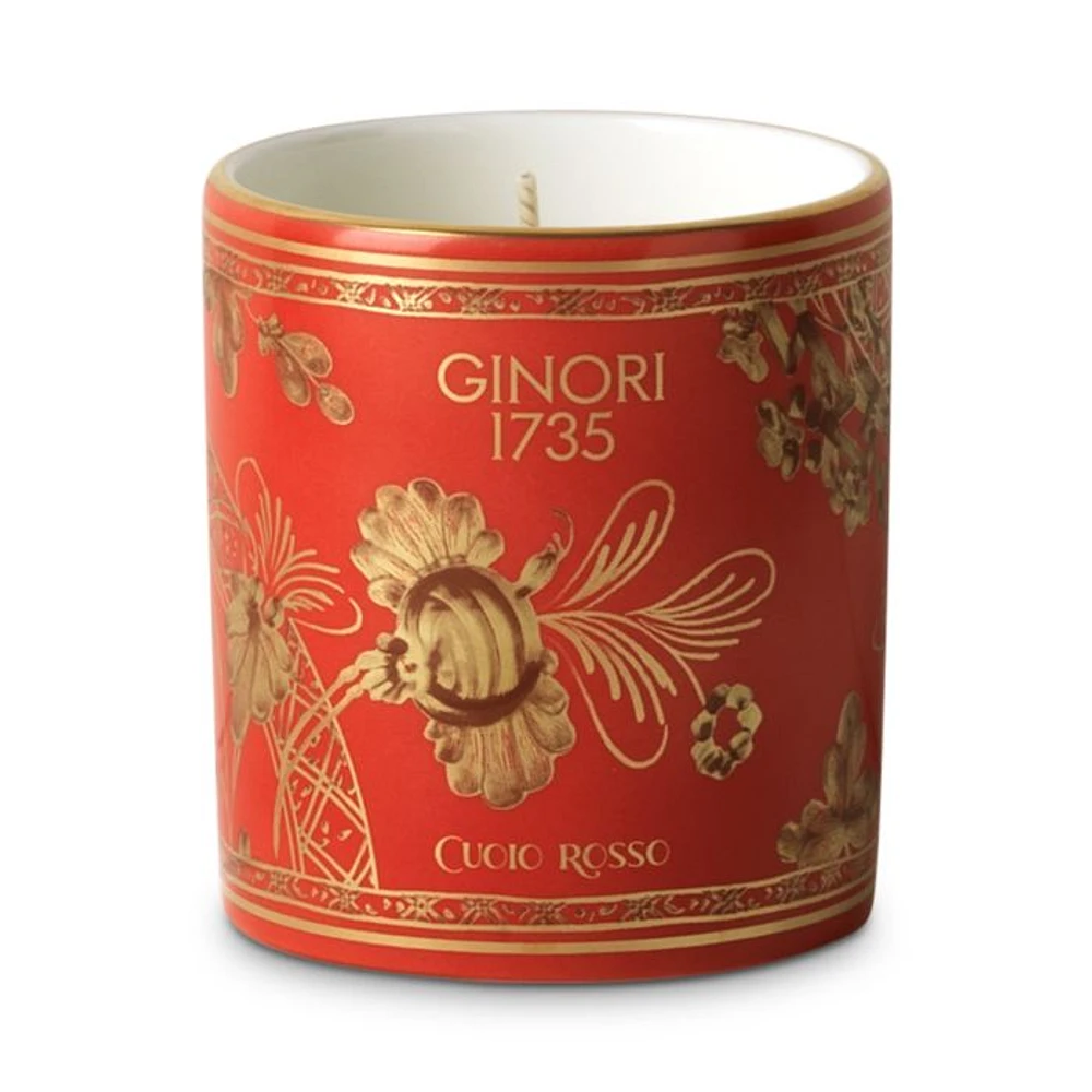 Oriente Italiano Scented Candle Cuoio Rosso