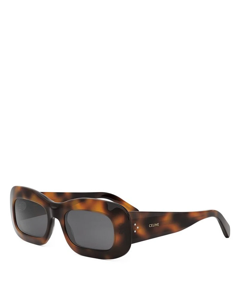 3 Dots Rectangular Sunglasses, 53mm