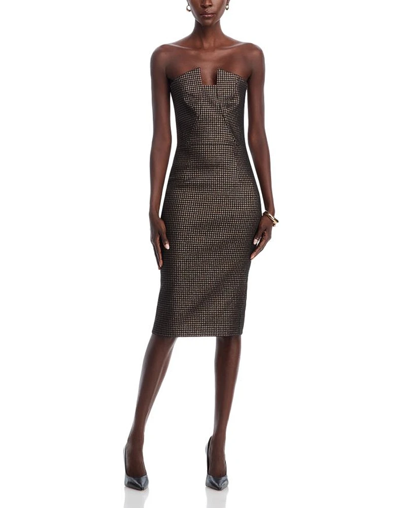 Lena Notch Neck Sheath Dress