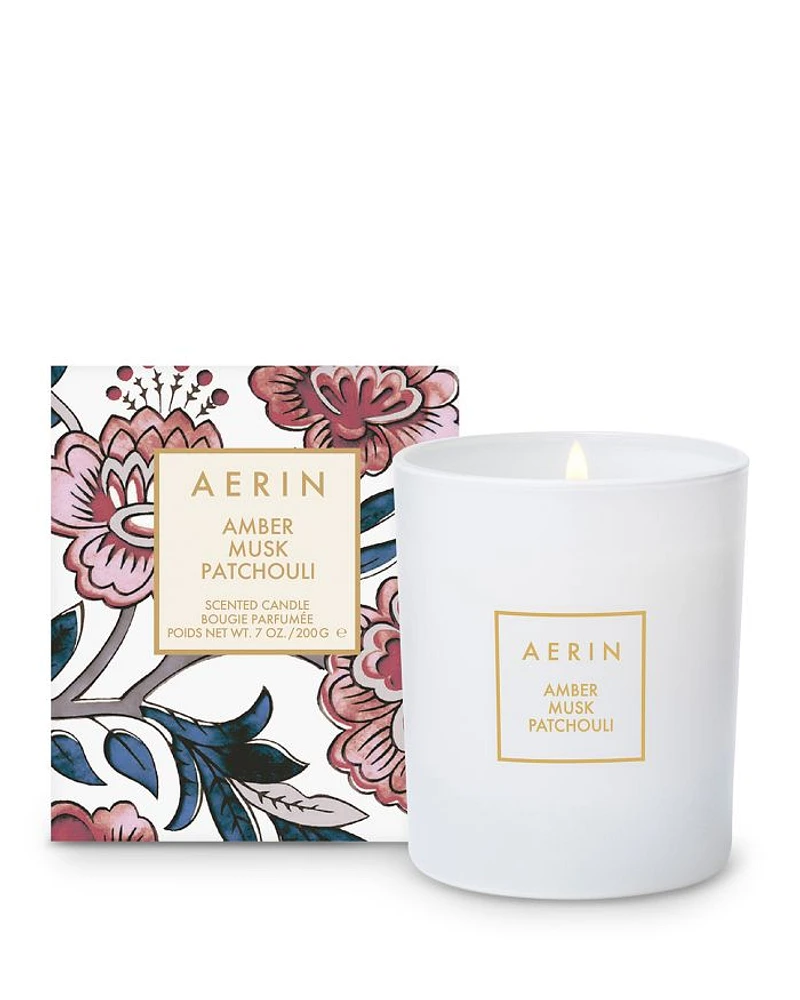 Amber Musk Patchouli Scented Candle 7 oz.