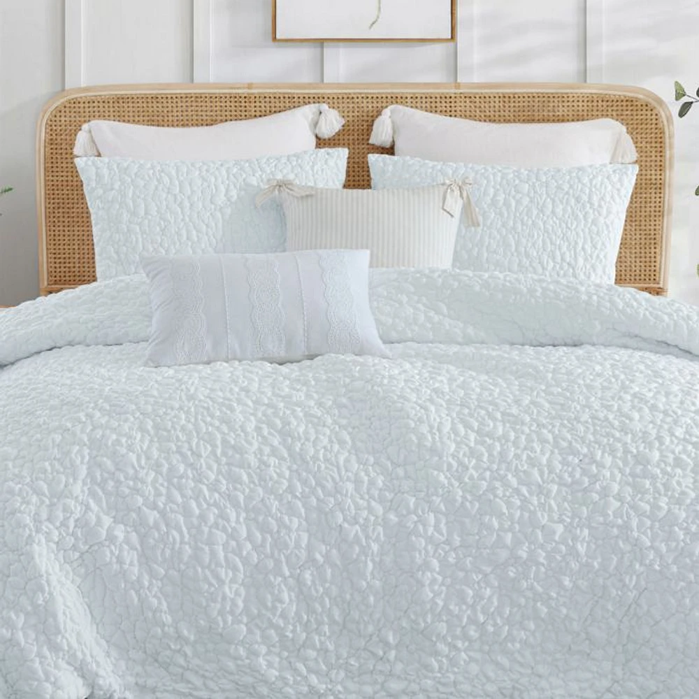 Floral Bubble Comforter Set