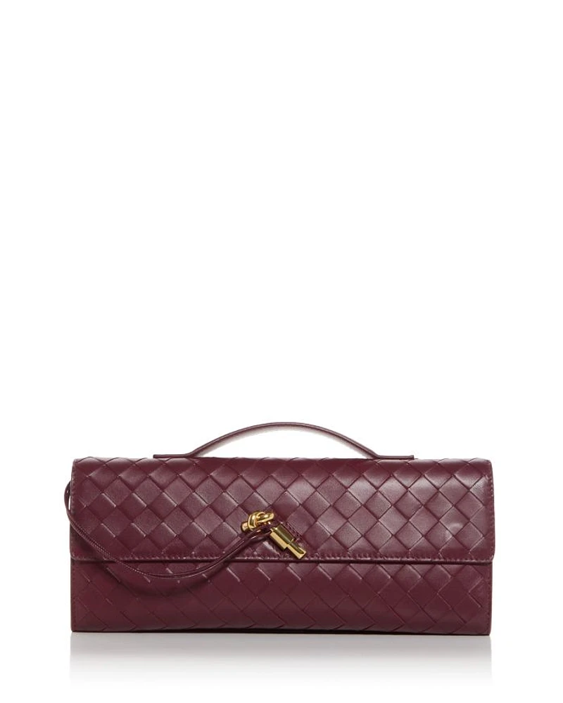 Andiamo Intrecciato Leather Clutch