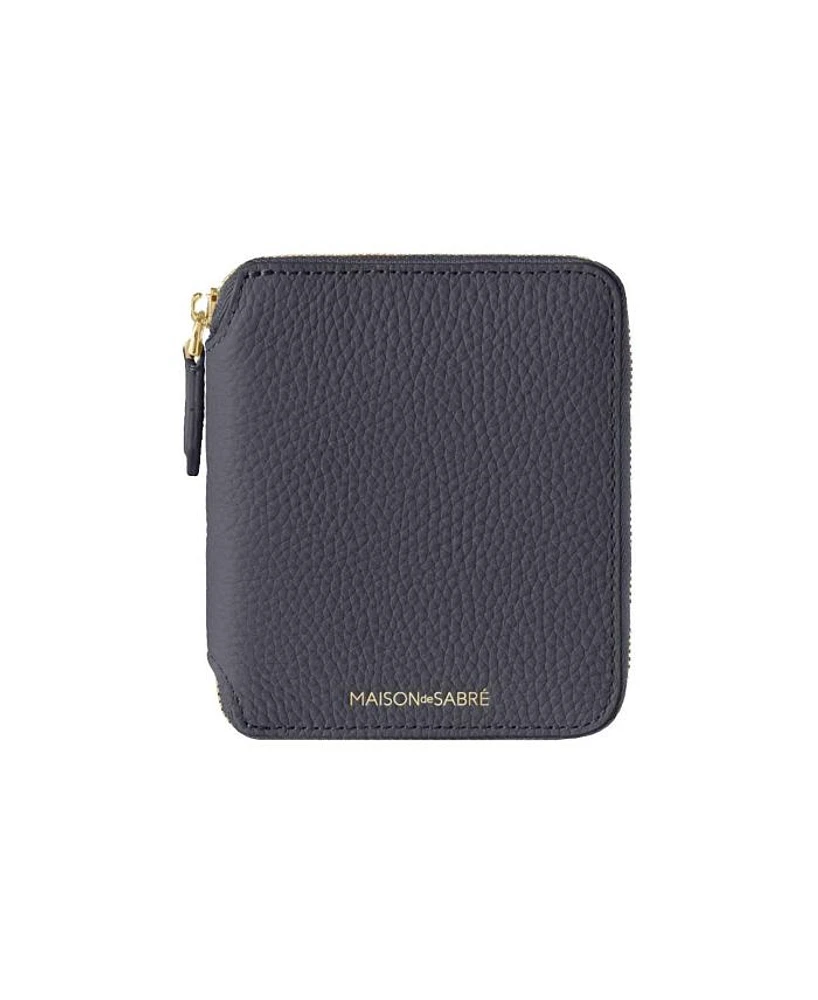 Small Leather Zip Around Wallet