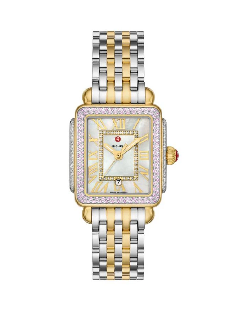 Deco Madison Mid Two-Tone 18K Gold-Plated Diamond Watch, 29mm x 31mm - Exclusive