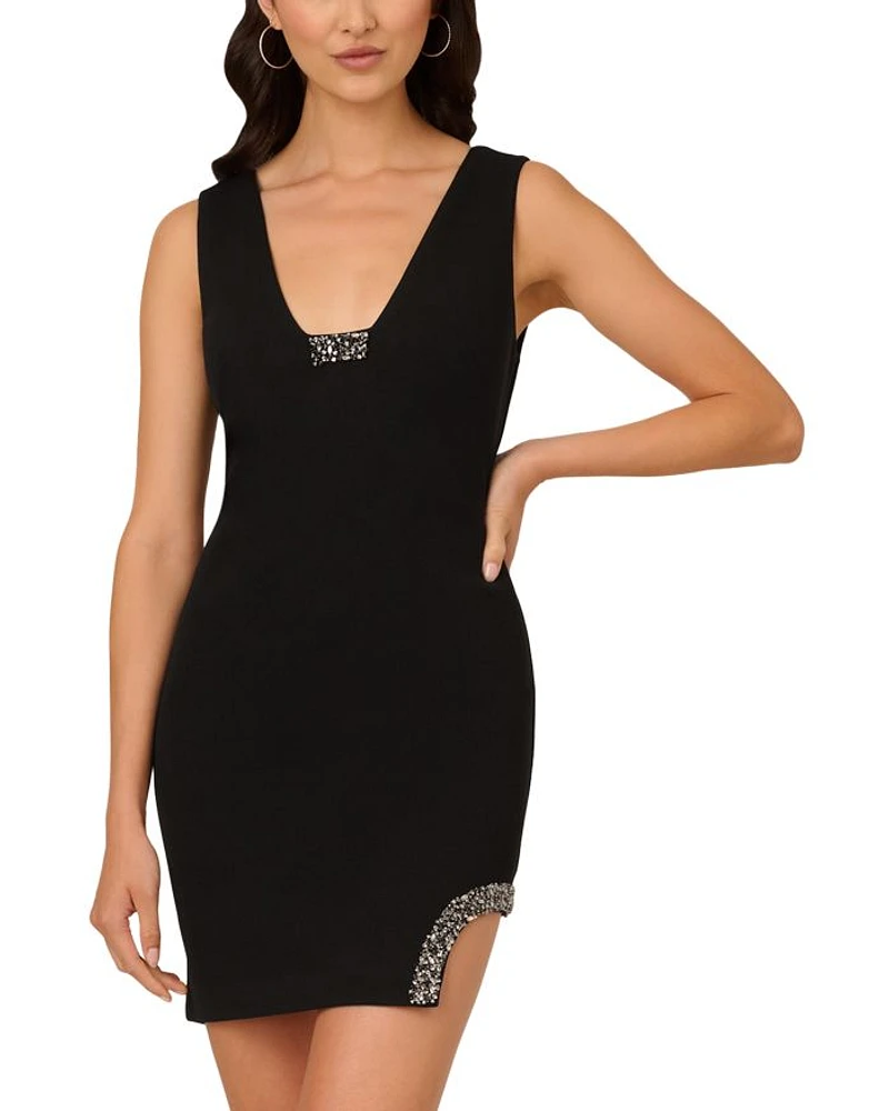 Embellished Mini Dress
