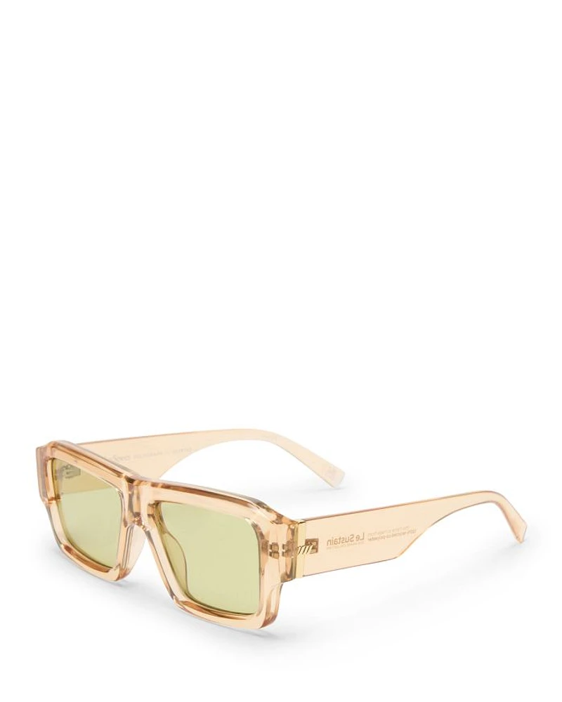 Polygraph Rectangular Sunglasses, 55mm