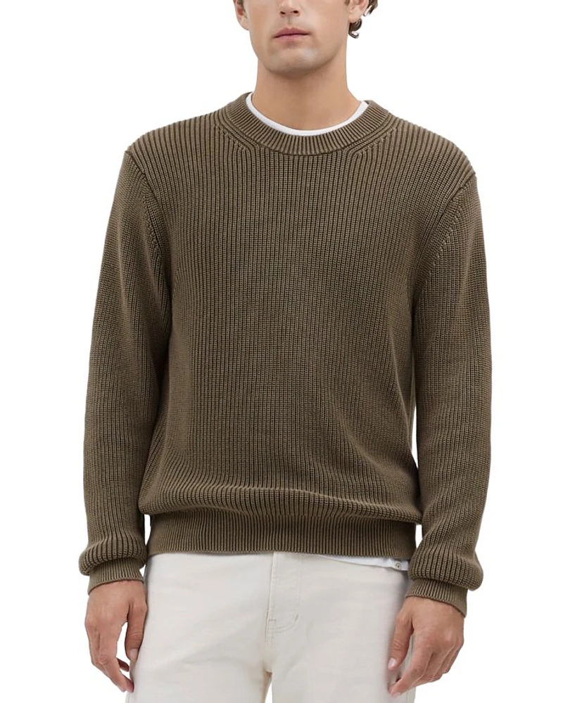 Shaker Stitch Crewneck Sweater