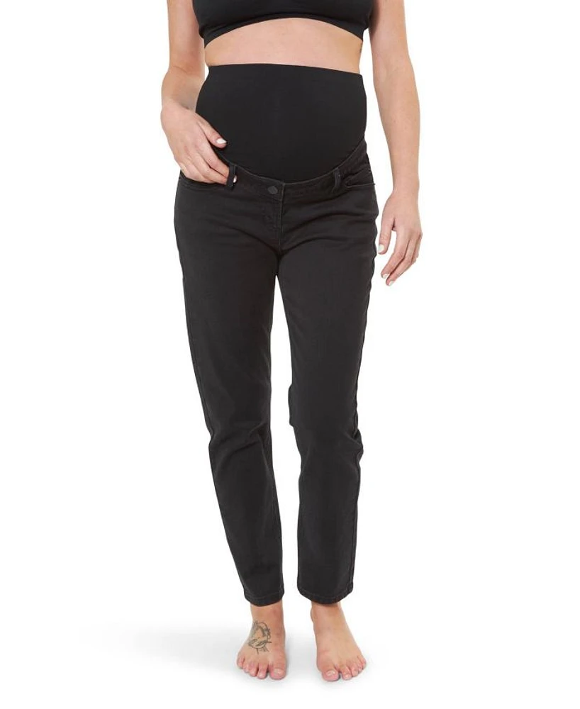 Hunter Over Bump Crop Jean Black