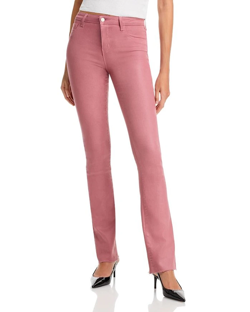 Ruth High Rise Straight Jeans Lime Green