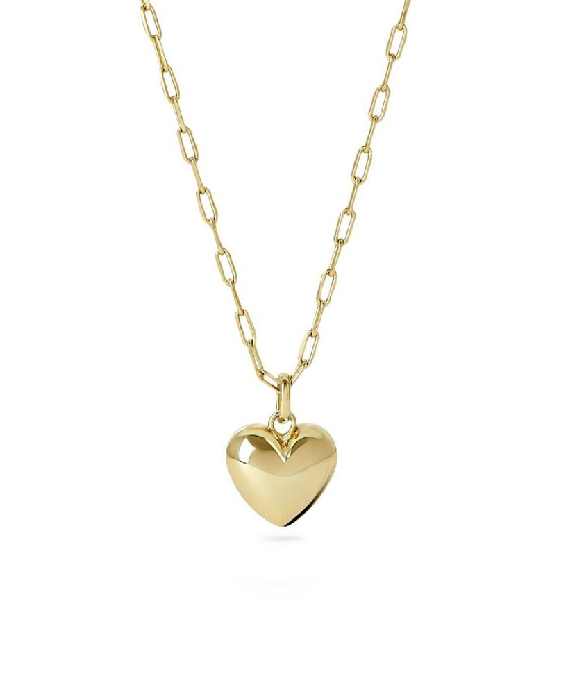 Puffed Heart Necklace - Lev