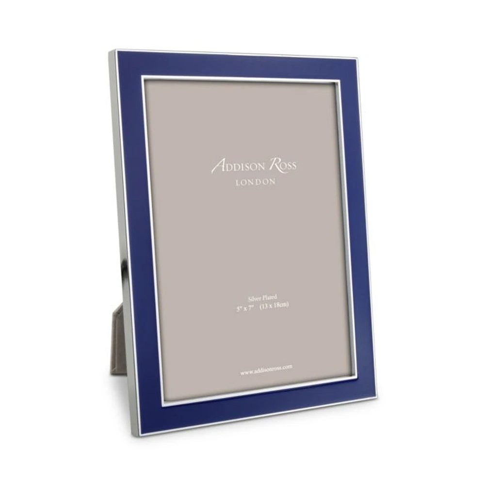 Royal Blue Enamel Picture Frame, 5" x 7"