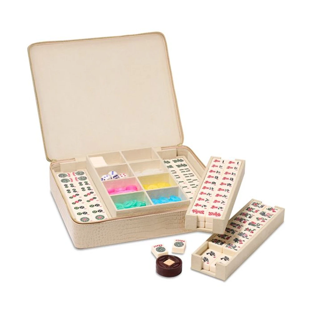 Enzo Travel Mahjong Set in Fawn