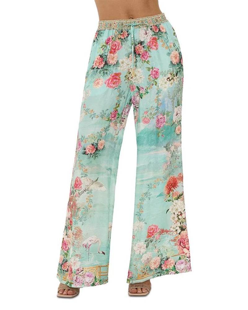 Silk Floral Print Pants The Jewellery Museum
